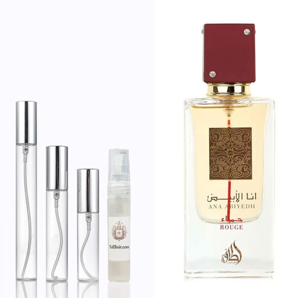 Perfume Decant Muestra ANA ABIYEDH ROUGE Lattafa Muestra Decant Perfumes ärabes Colombia