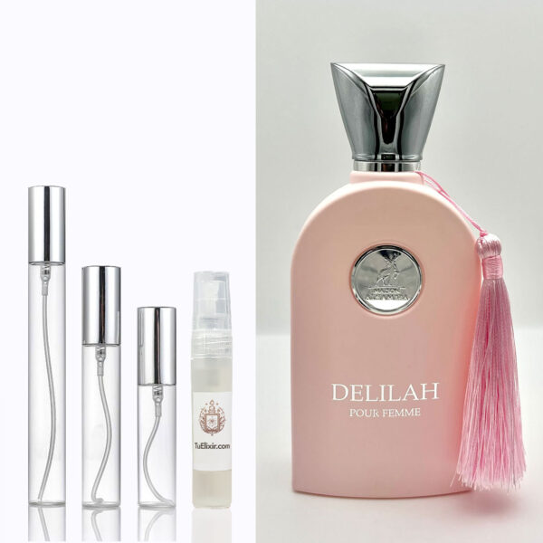 Muestra decant DELILAH Maison Alhambra Perfumes Árabes Originales Colombia