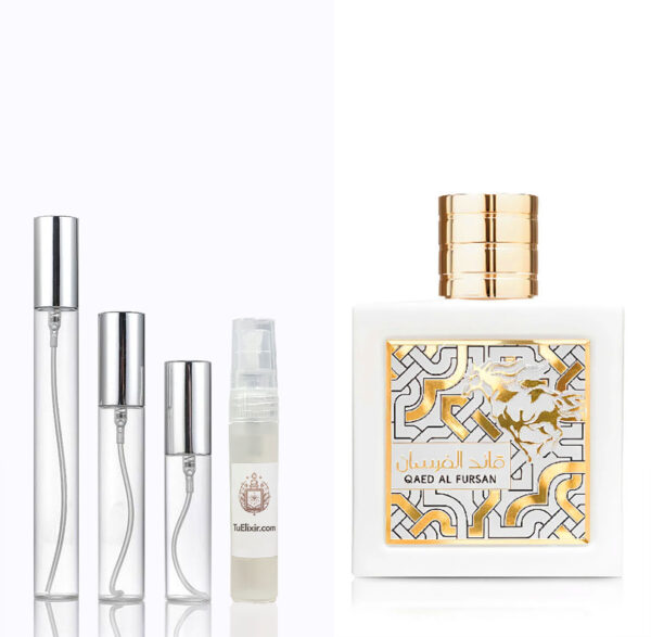 Qaed Al Fursan Unlimited Lattafa Muestra Decant Perfumes ärabes Colombia