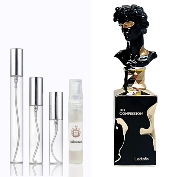 Decant Muestra His Confession Lattafa Perfumes Árabes Originales