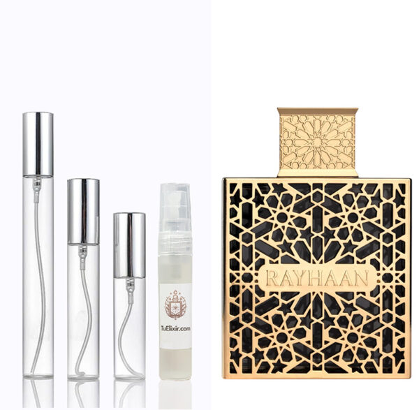 Decant muestra Rayhaan Elixir Perfumes Árabes Originales Colombia