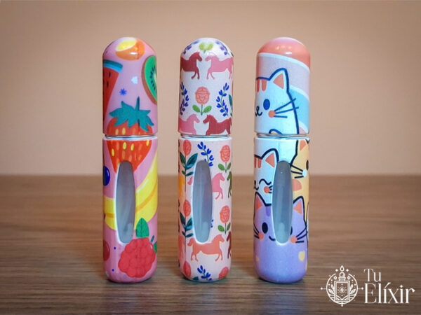 Perfumero recargable motivos diseños Colombia