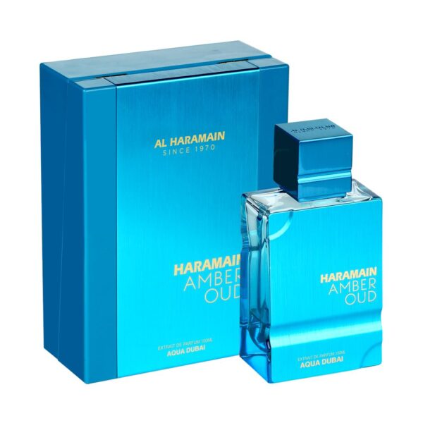Amber Oud Aqua Dubai Al Haramain Perfumes Árabes originales Colombia