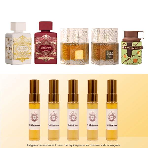 Muestras Decants Perfume gourmand árabes 1 Armaf Lattafa - Perfumes originales árabes Colombia