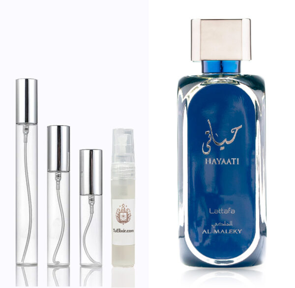 Muestra decant Hayaati Al Maleky Lattafa Perfumes Árabes Originales Colombia