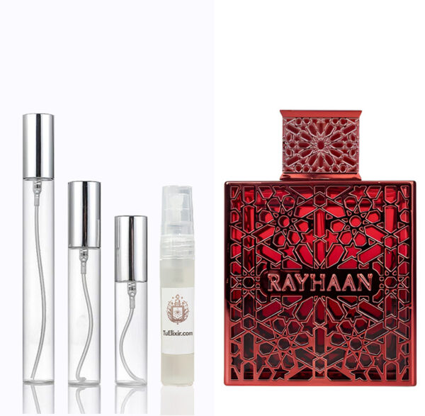 Decant muestra Rayhaan Crimson Perfumes Árabes Originales Colombia